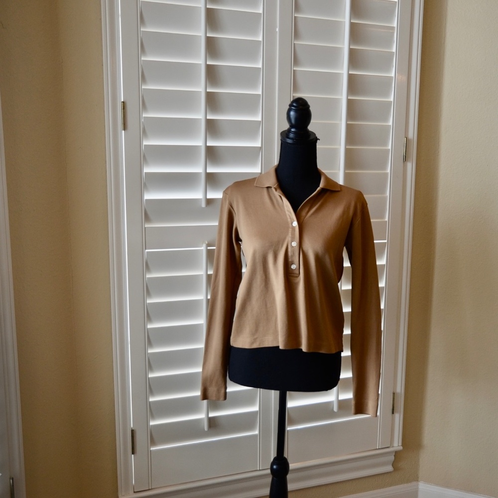 AYR Pima Cotton Collared Long Sleeve Shirt